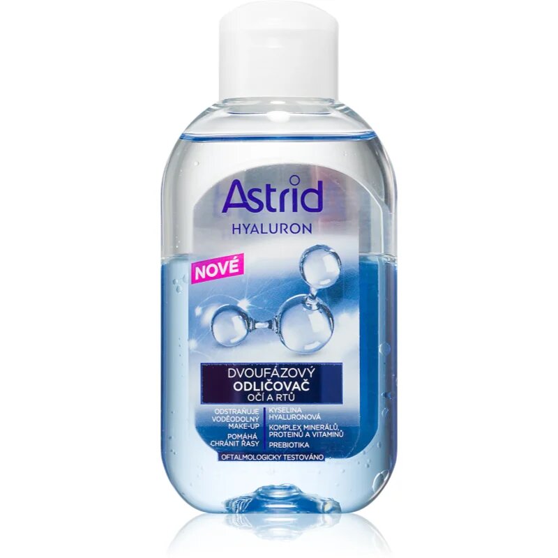 Astrid Hyaluron dvofazni odstranjevalec ličil za oči in ustnice 125 ml