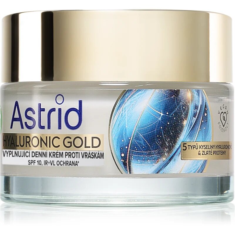 Astrid Hyaluronic Gold krema za polnjenje gub proti gubam 50 m