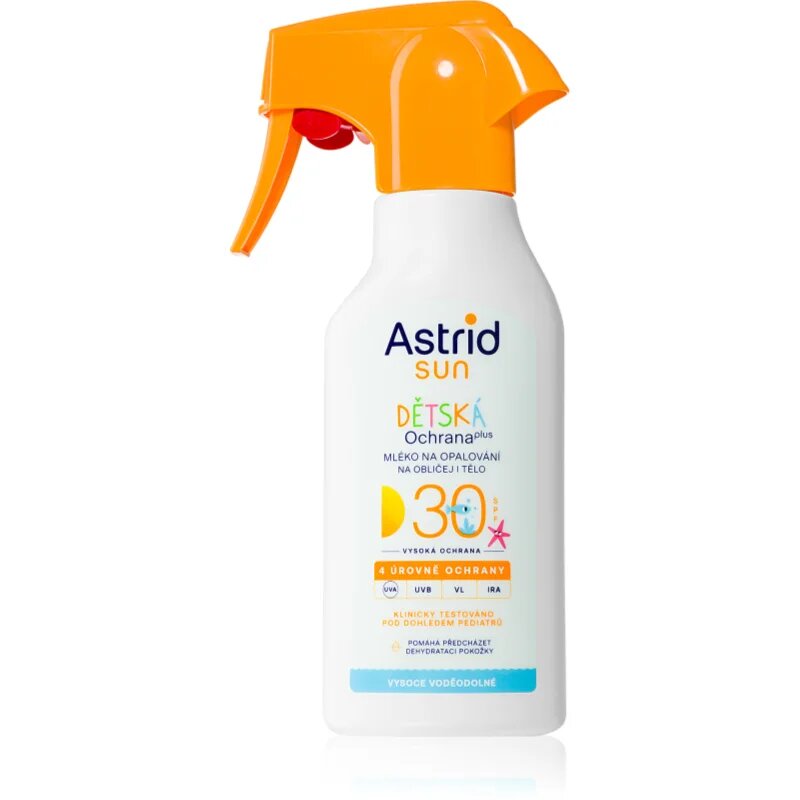 Astrid Sun otroški losjon za sončenje SPF 30 v pršilu 200 ml