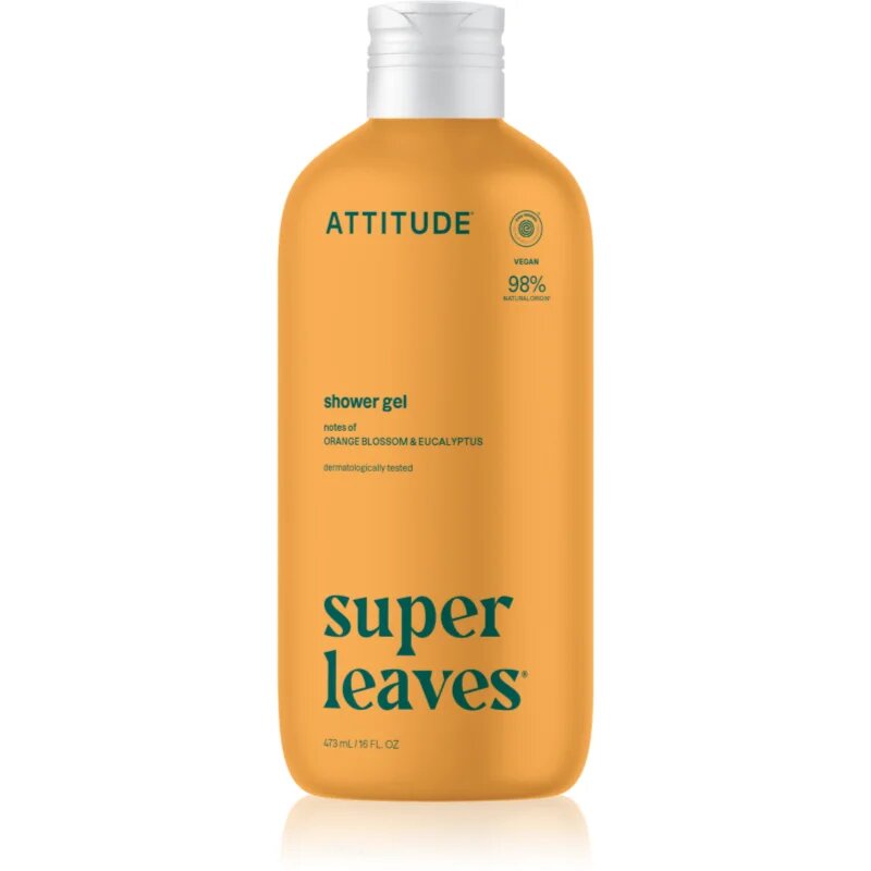 Attitude Super Leaves Coconut & Wild Berries gel za prhanje Orange Blossom & Eucalyptus 473 ml