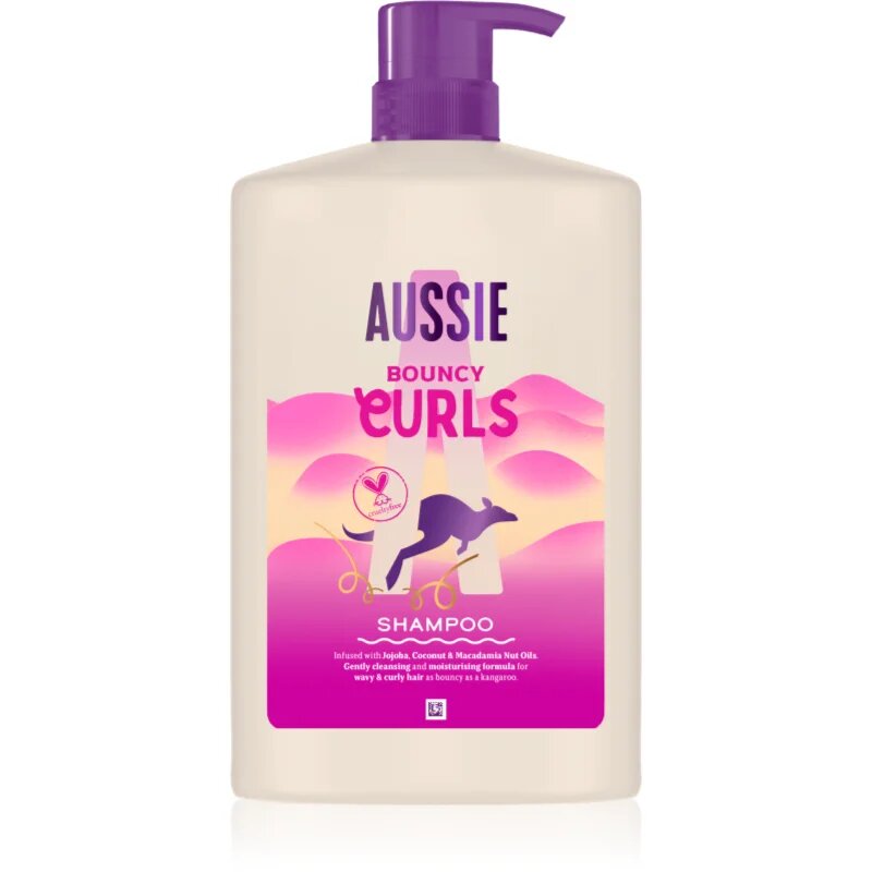 Aussie Bouncy Curls intenzivno vlažilni šampon za valovite in kodraste lase 1000 ml