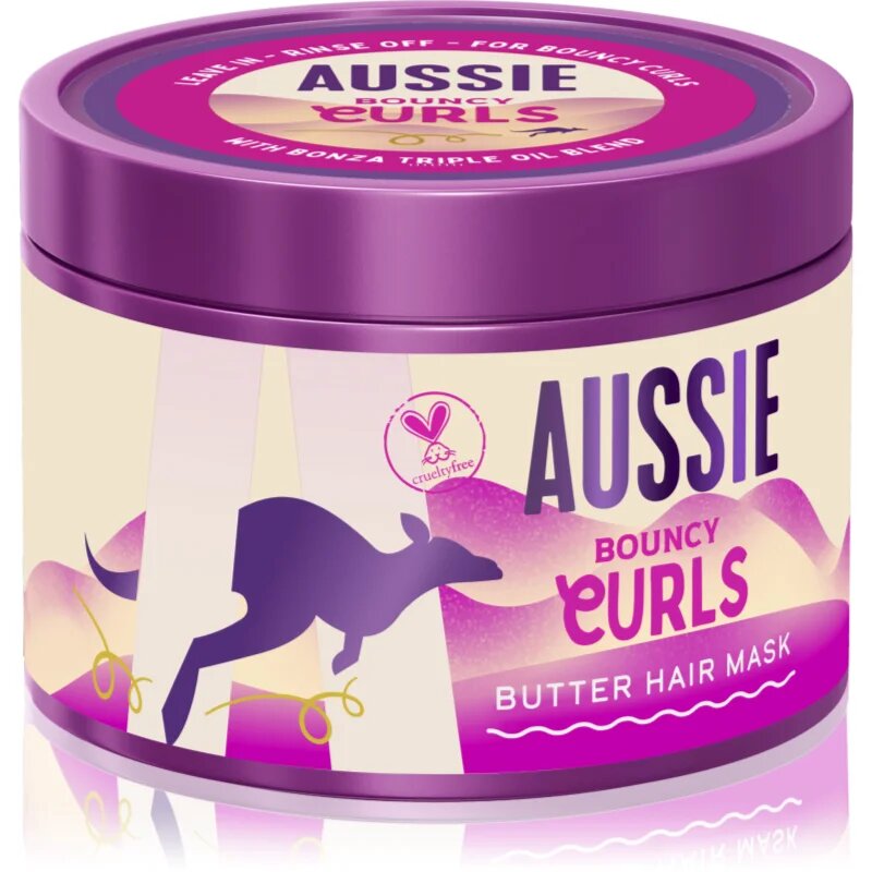 Aussie Bouncy Curls vlažilna maska za skodrane lase 500 ml