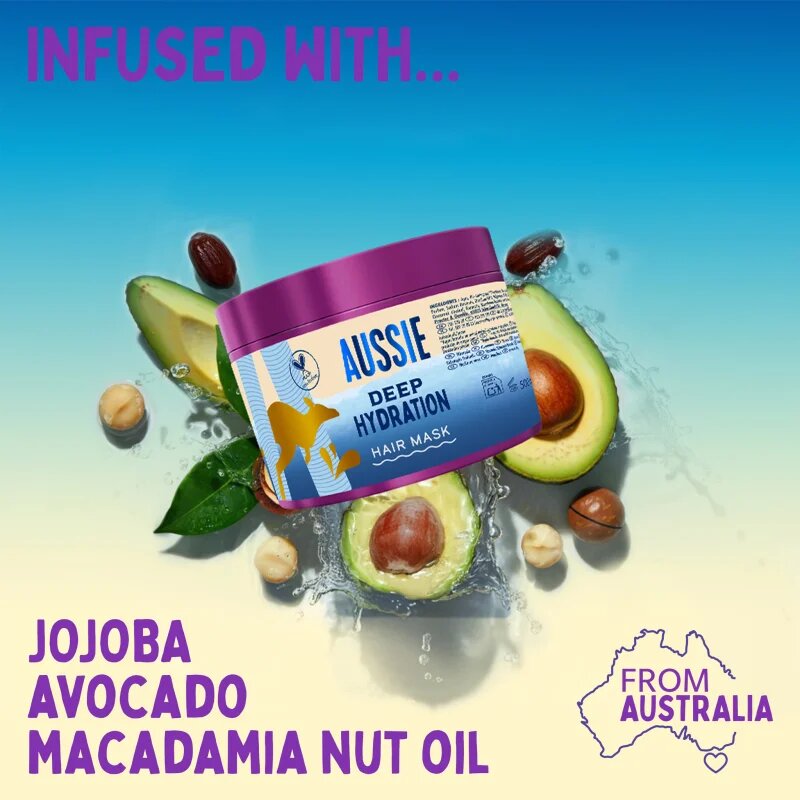Aussie Deep Hydration Hair Mask intenzivna vlažilna maska za suhe in poškodovane lase 500 ml