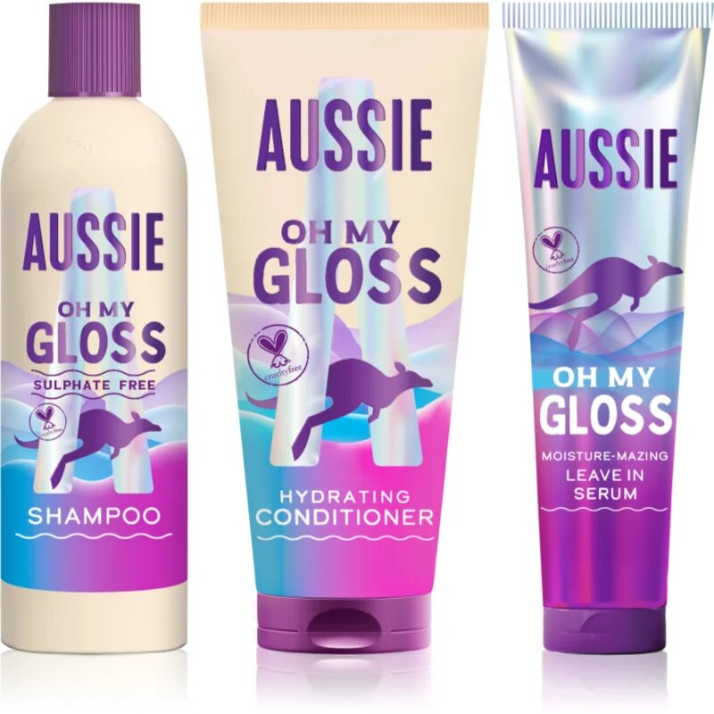 Aussie Oh My Gloss Gift Box darilni set za hidracijo in sijaj