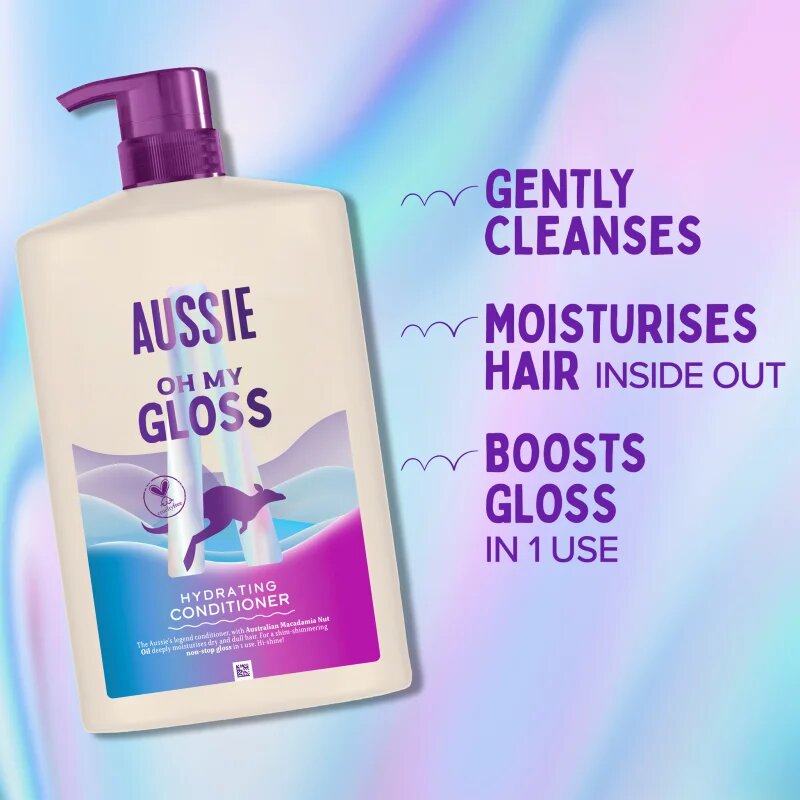 Aussie Oh My Gloss Hydrating Conditioner posvetlitveni in vlažilni balzam 1000 ml