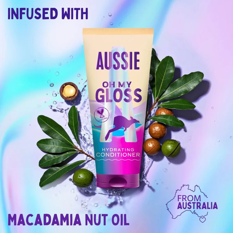 Aussie Oh My Gloss Hydrating Conditioner posvetlitveni in vlažilni balzam 200 ml