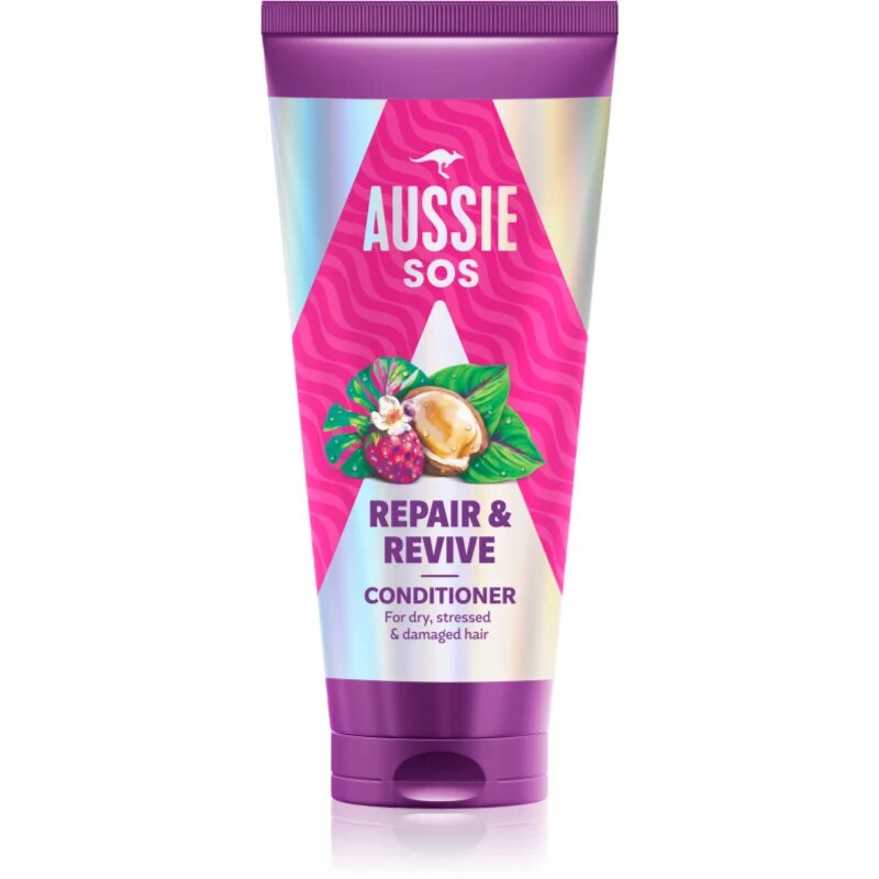 Aussie SOS Repair & Revive hranilni balzam za obremenjene lase in lasišče 200 ml