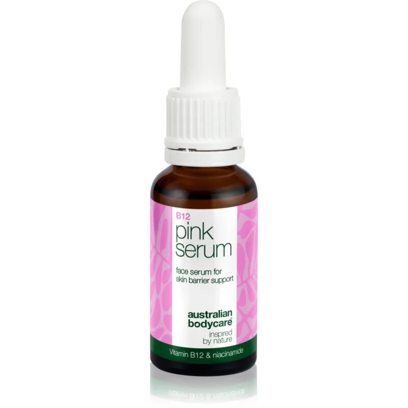 Australian Bodycare B12 Pink Serum posvetlitveni serum proti gubam za krepitev kožne pregrade 30 ml