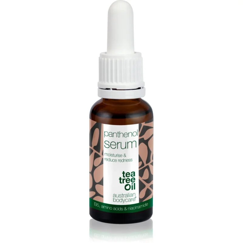 Australian Bodycare Tea Tree Oil & Panthenol pomirjajoči vlažilni serum za občutljivo in suho kožo 30 ml