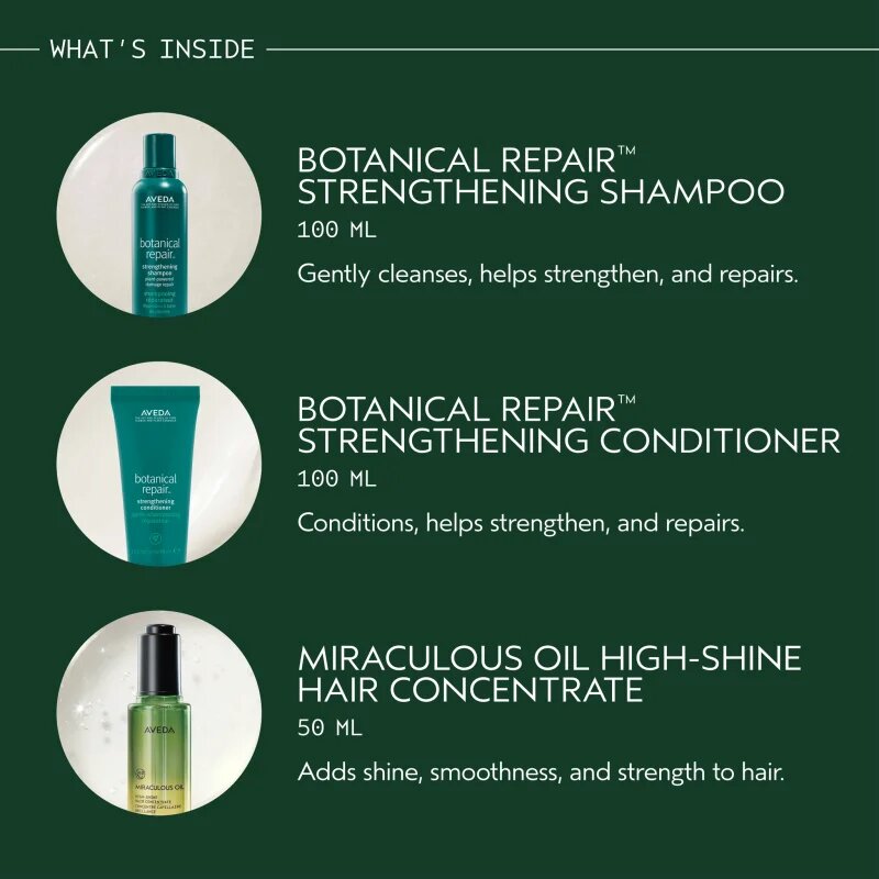 Aveda Holiday Gift of Radiance Botanical Repair™ and Miraculous Oil darilni set za lase