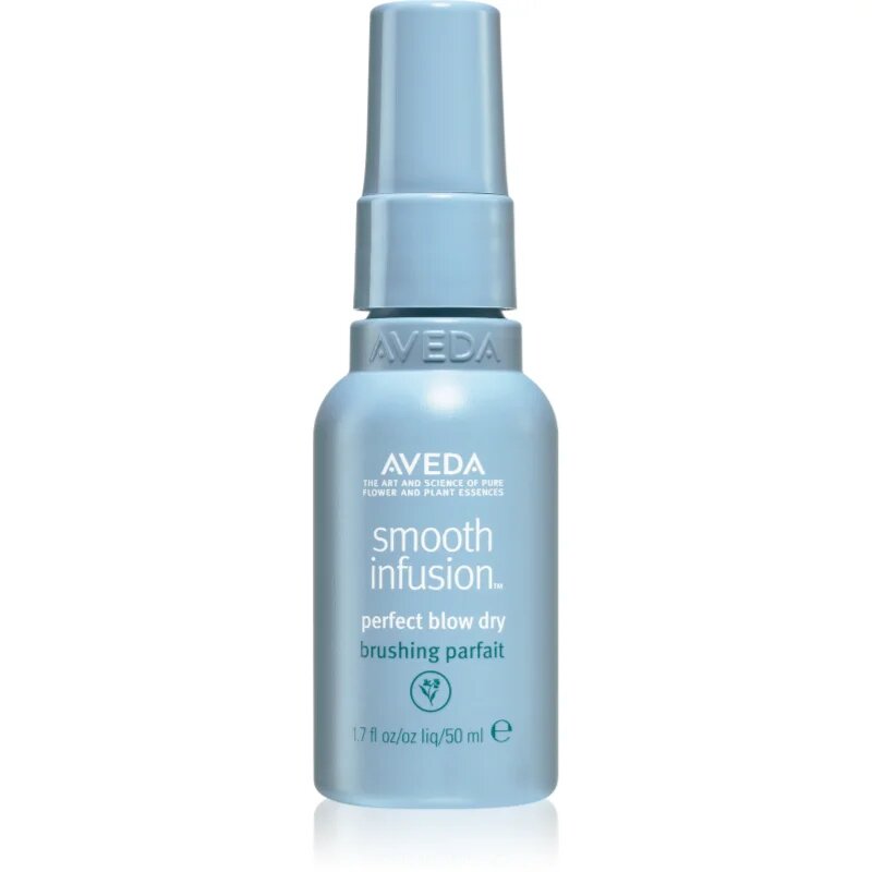 Aveda Smooth Infusion™ Perfect Blow Dry gladilno pršilo za sušenje s sušilcem proti krepastim lasem 50 ml