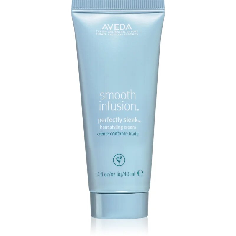 Aveda Smooth Infusion™ Perfectly Sleek™ Heat Styling Cream termo zaščitna krema za gladitev neobvladljivih las proti krepastim lasem 40 ml