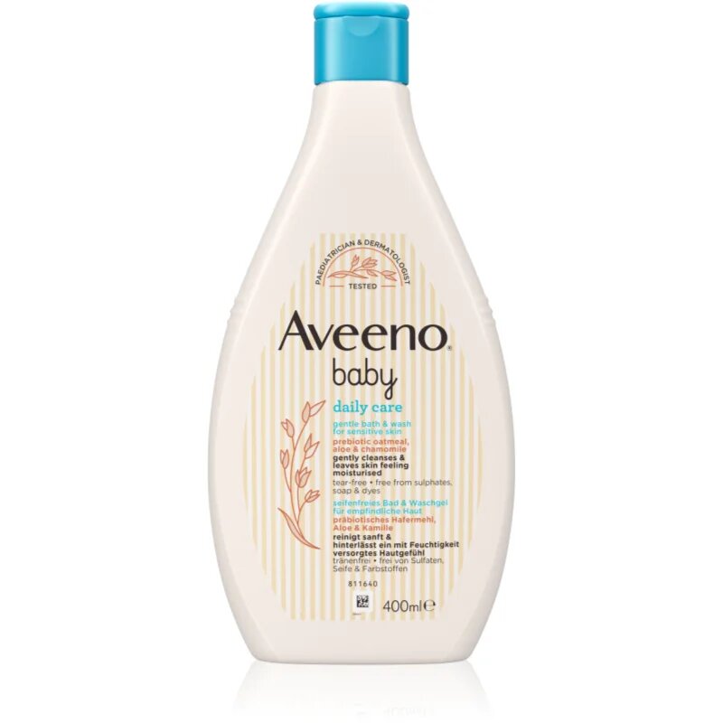 Aveeno Baby Daily Care gel za prhanje in kopanje za otroke 400 ml