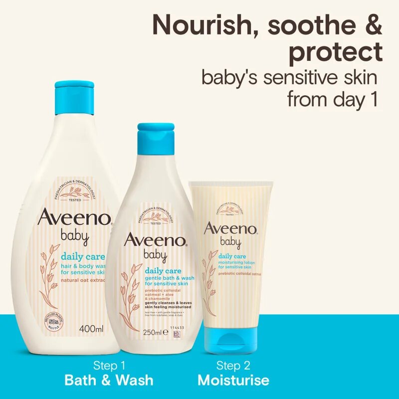 Aveeno Baby Daily Care gel za prhanje in kopanje za otroke 400 ml