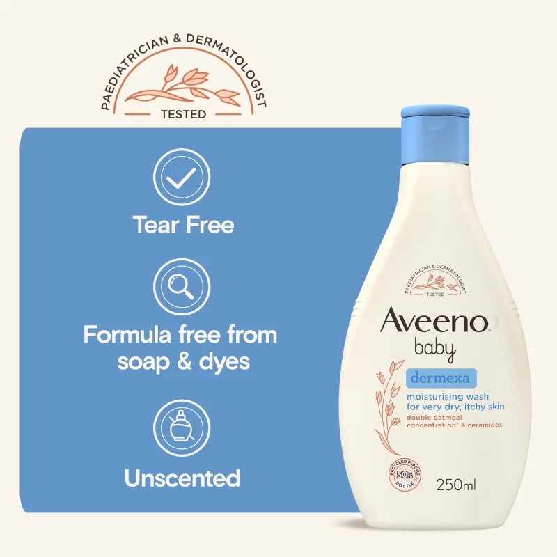 Aveeno Baby Dermexa vlažilni gel za umivanje 250 ml