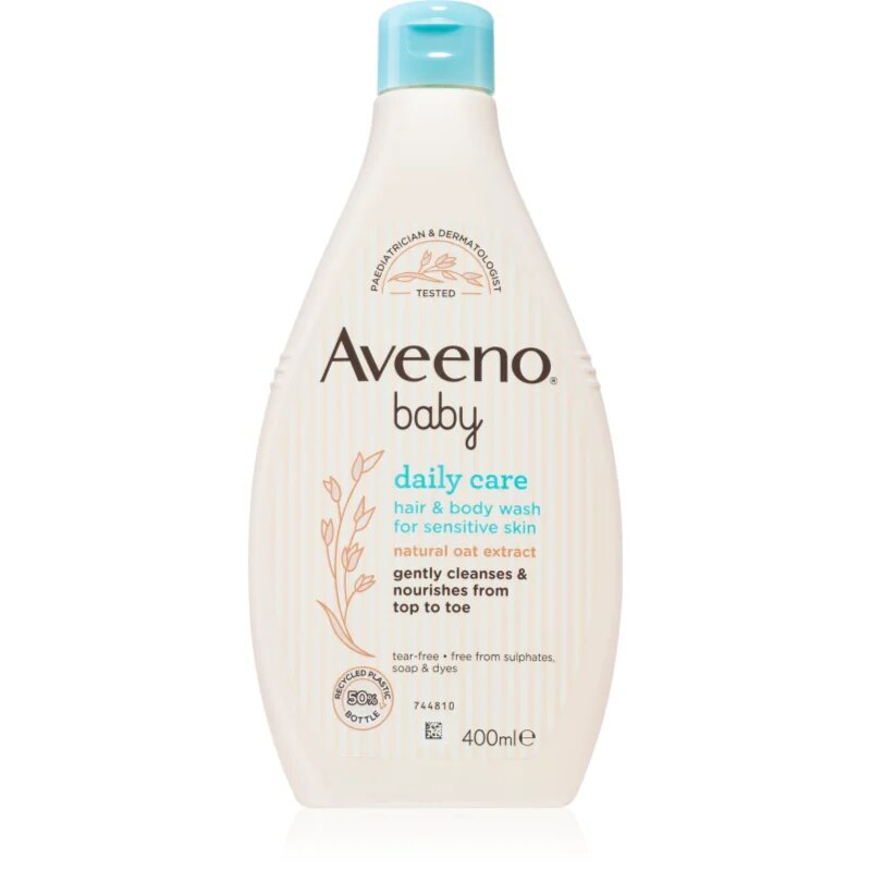 Aveeno Baby Hair&Body Wash otroški šampon za lase in telo 400 ml