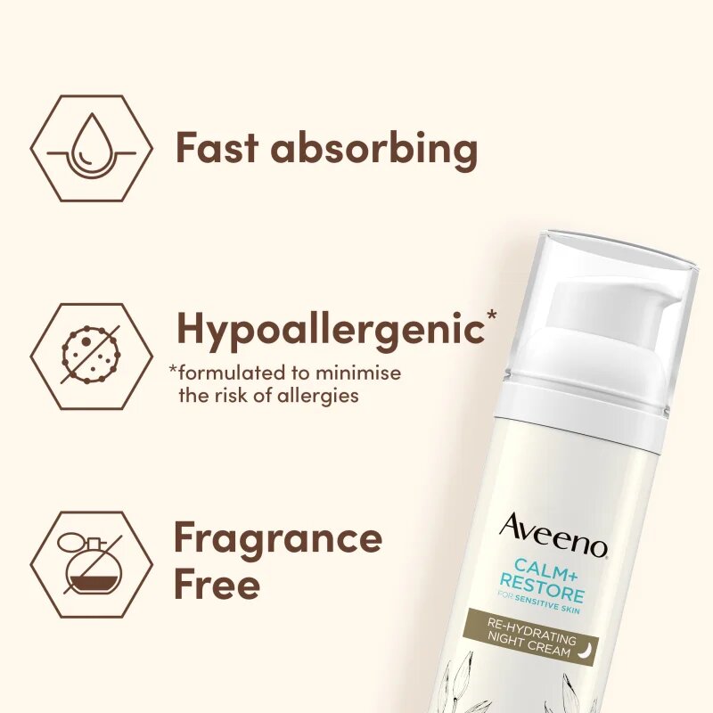 Aveeno Calm + Restore vlažilna nočna krema 50 ml