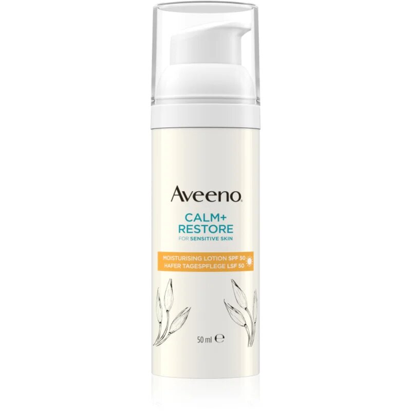 Aveeno Calm + Restore vlažilni losjon za obraz SPF 50 50 ml