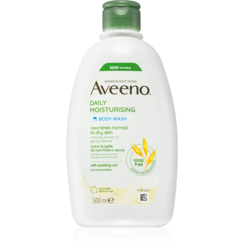 Aveeno Daily Moisturising Body Wash intenzivna hranilna krema za prhanje 500 ml
