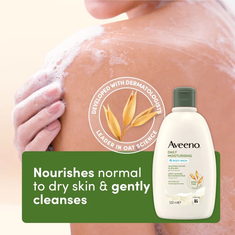 Aveeno Daily Moisturising Body Wash intenzivna hranilna krema za prhanje 500 ml