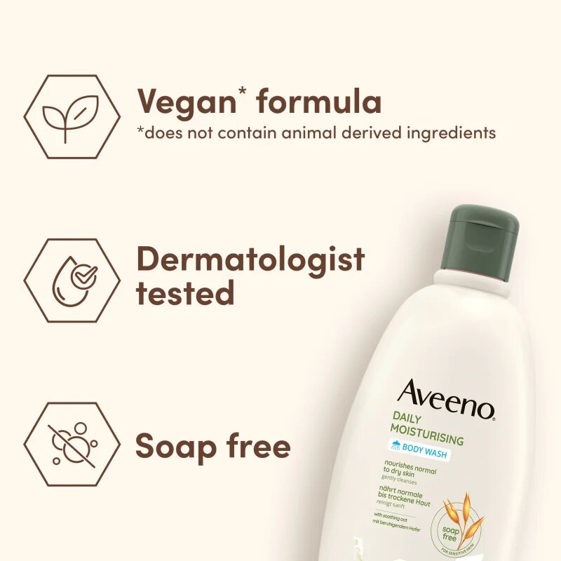 Aveeno Daily Moisturising Body Wash intenzivna hranilna krema za prhanje 500 ml