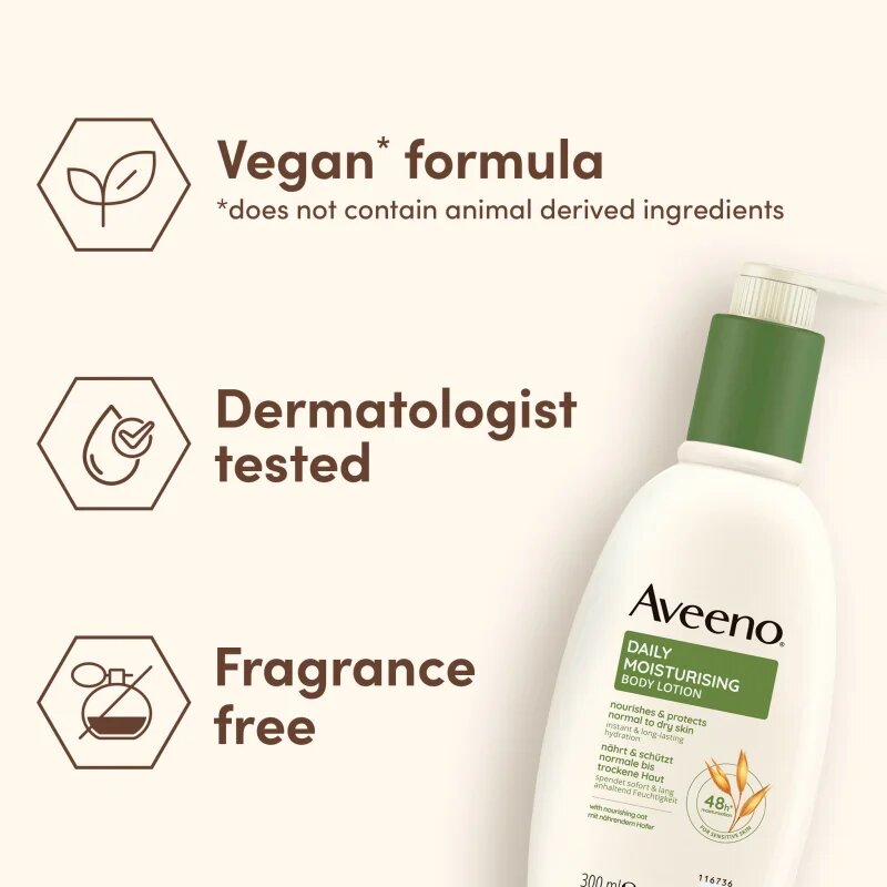Aveeno Daily Moisturising Lotion vlažilna in hranilna krema 300 ml