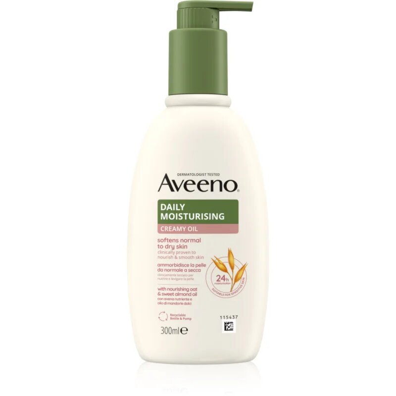 Aveeno Daily Moisturising Softens Dry Skin nežno mleko za telo 300 ml