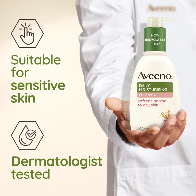 Aveeno Daily Moisturising Softens Dry Skin nežno mleko za telo 300 ml