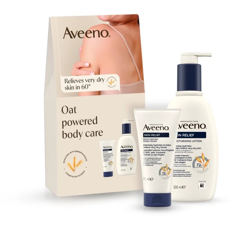 Aveeno Skin Relief intenzivni vlažilni set za suho in občutljivo kožo