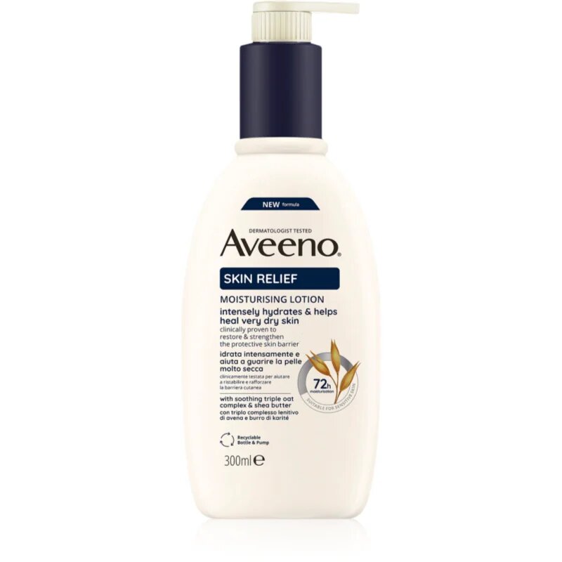 Aveeno Skin Relief Nourishing Lotion vlažilni losjon za telo za zelo suho kožo 300 ml