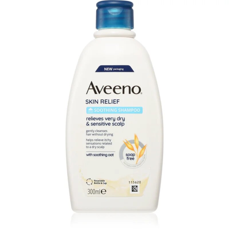 Aveeno Skin Relief pomirjujoči šampon za suho in občutljivo lasišče 300 ml