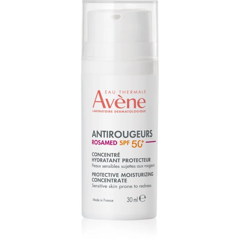 Avène Antirougeurs Rosamed Protective Moisturizing Concentrate koncentrirana nega proti rdečici na obrazu SPF 50+ 30 ml