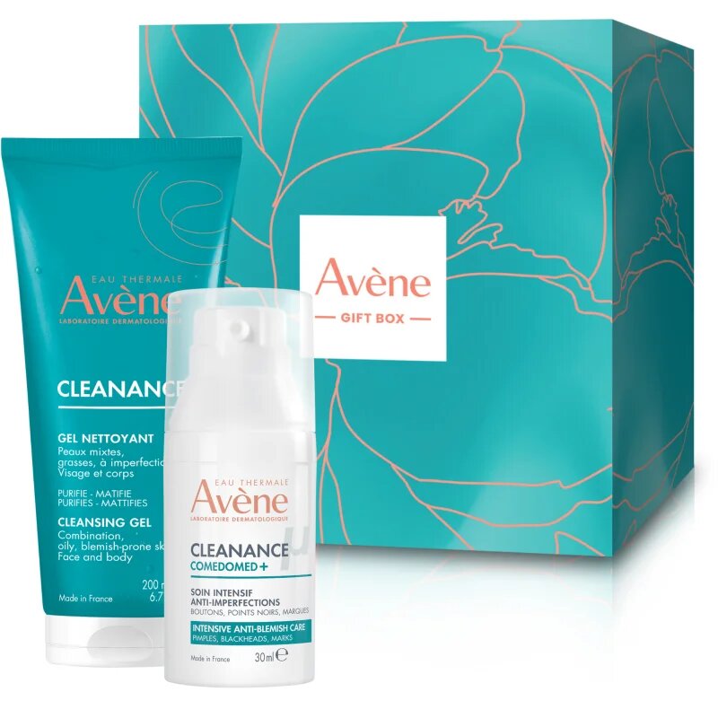 Avène Cleanance Gift Box božični darilni set za mastno k aknam nagnjeno kožo