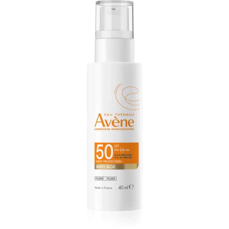 Avène Sun Anti-Age Fluid zaščitni fluid proti gubam SPF 50 40 ml