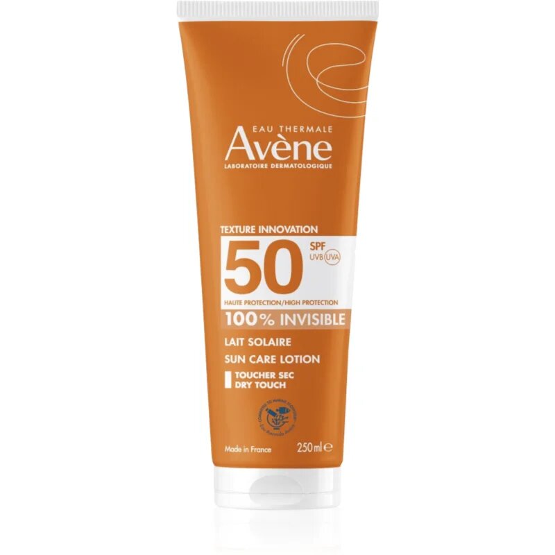 Avène Sun Care Lotion 100% Invisible vodoodporno mleko za sončenje SPF 50 250 ml