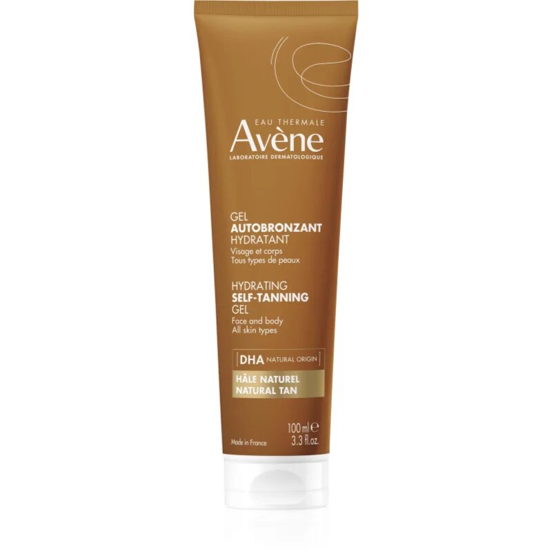 Avène Sun Hydrating Self-Tanning Gel samoporjavitveni gel za obraz in telo za vse tipe kože 100 ml