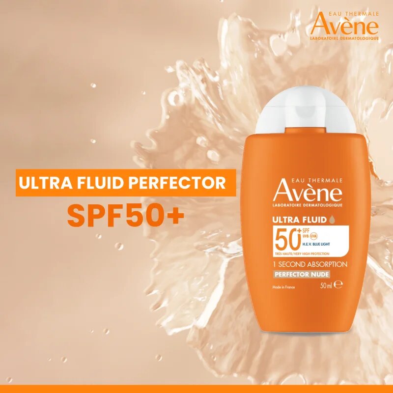 Avène Sun Ultra Fluid Perfector lahki tonirani fluid SPF 50+ 50 ml