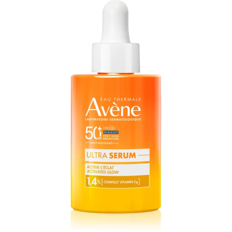 Avène Sun Ultra Serum Activates Glow zaščitni serum za osvetlitev kože SPF 50+ 30 ml