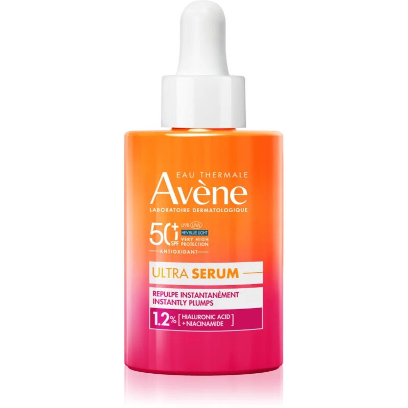 Avène Sun Ultra Serum Instantly Plumps serum za obraz z učinkom liftinga in učvrstitve SPF 50+ 30 ml