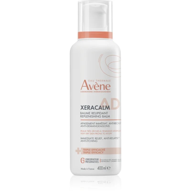 Avène XeraCalm A.D. Lipid-Replenishing Balm balzam ki koži vrača lipide za zelo občutljivo suho in atopično kožo 400 ml