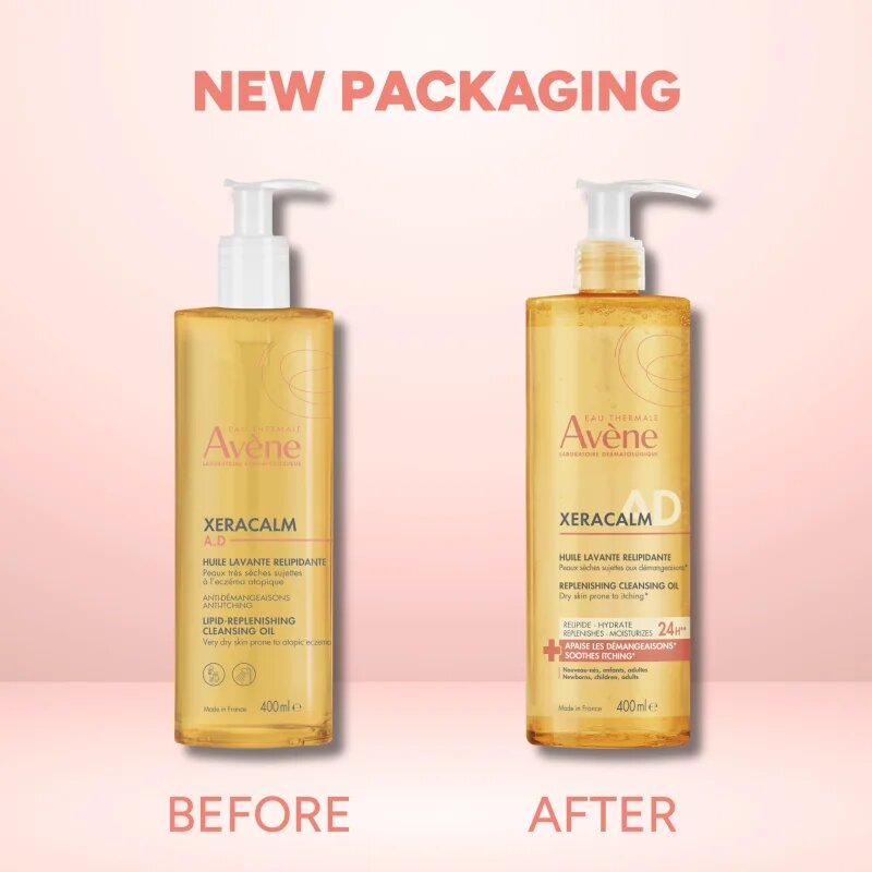 Avène XeraCalm A.D. Lipid-Replenishing Cleansing Oil olje za umivanje ki koži vrača lipide za suho in ekcematozno kožo 400 ml