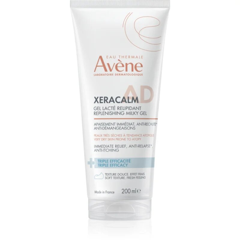Avène XeraCalm A.D. Replenishing Milky Gel krema ki koži vrača lipide za suho do atopijsko kožo 200 ml
