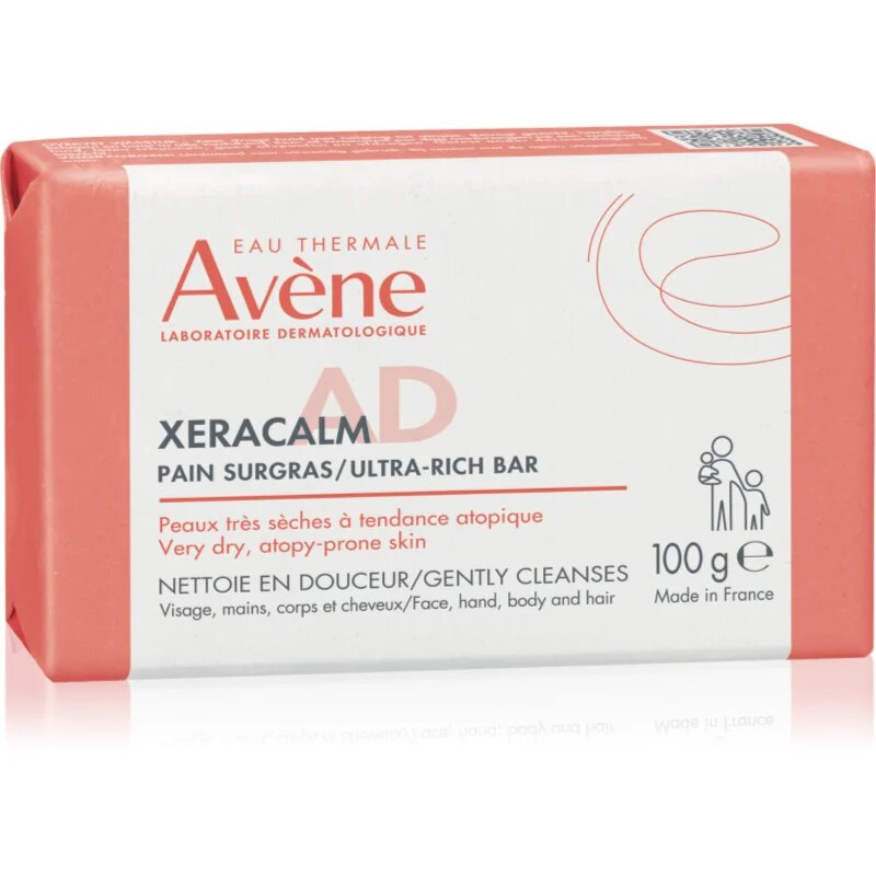 Avène XeraCalm A.D. Ultra-Rich Bar ultra hranilna kocka za umivanje za suho do atopijsko kožo 100 g