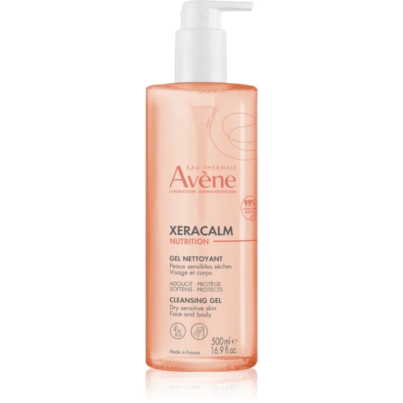 Avène XeraCalm Nutrition Cleansing Gel nežni gel za umivanje za suho in občutljivo kožo 500 ml