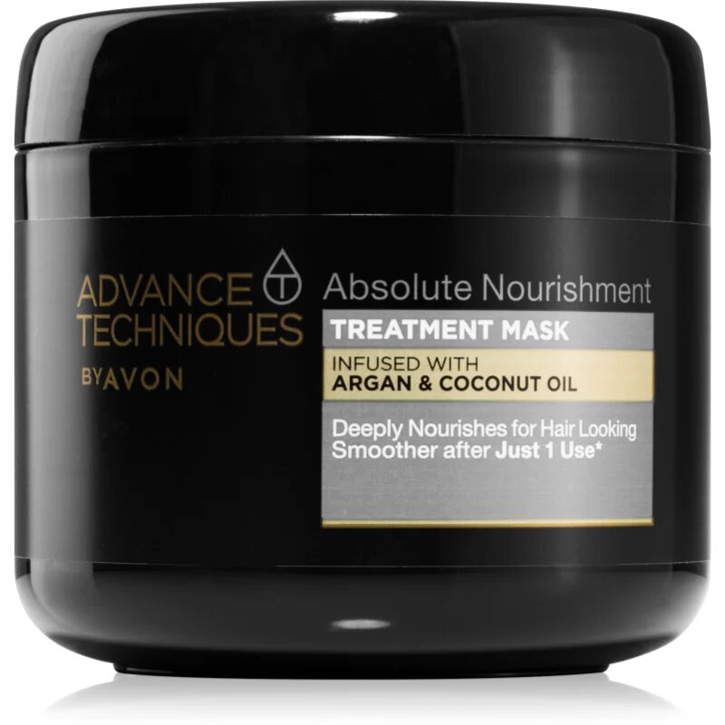 Avon Advance Techniques Absolute Nourishment globinsko hranilna maska z arganovim oljem 375 ml