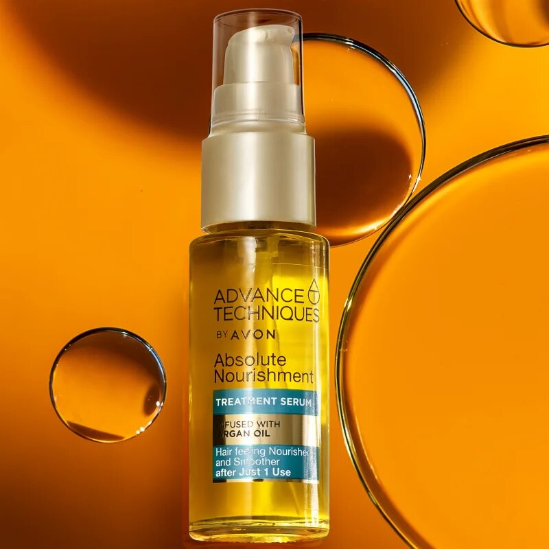 Avon Advance Techniques Absolute Nourishment serum za lase z arganovim oljem 30 ml