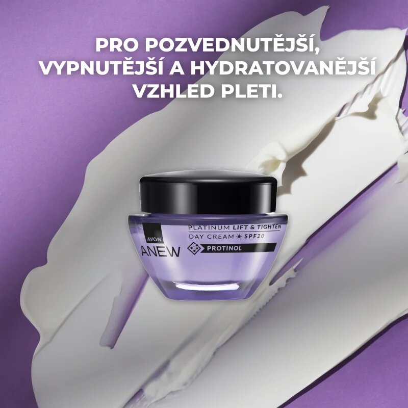 Avon Anew Platinum dnevna lifting krema za učvrstitev kože SPF 20 50 ml