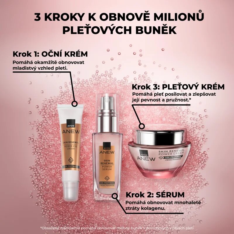 Avon Anew Renewal Protinol Power pomlajevalni serum za obraz 30 ml