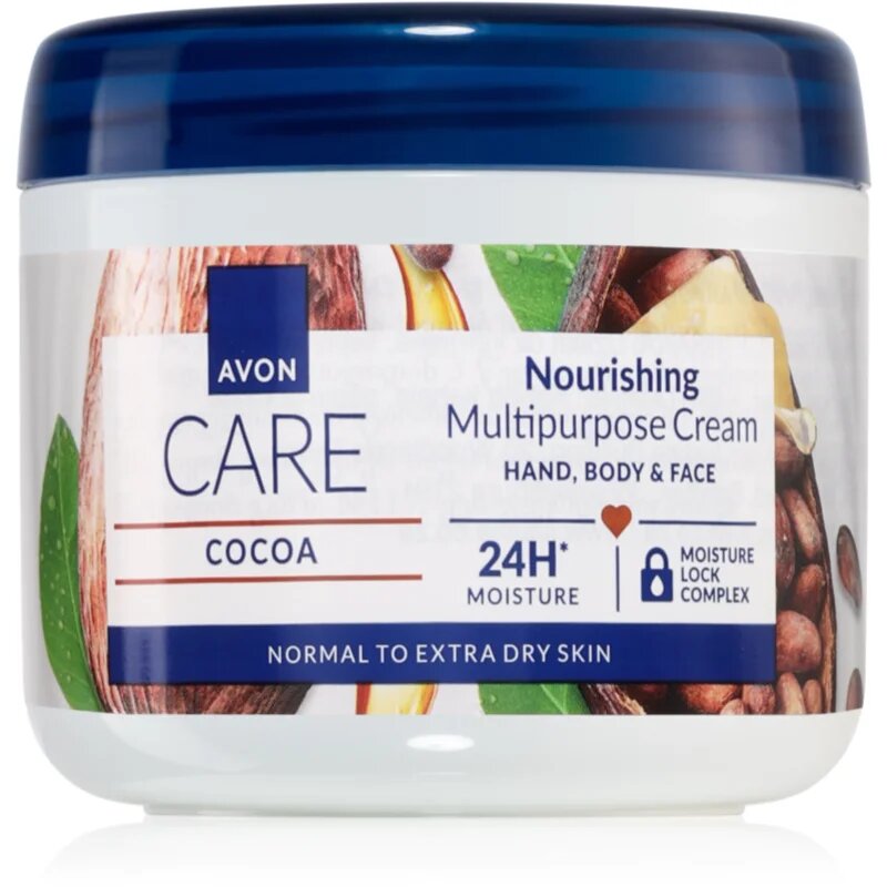 Avon Care Cocoa večnamenska krema za obraz roke in telo 400 ml