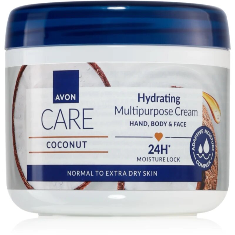 Avon Care Coconut večnamenska krema za obraz roke in telo 400 ml